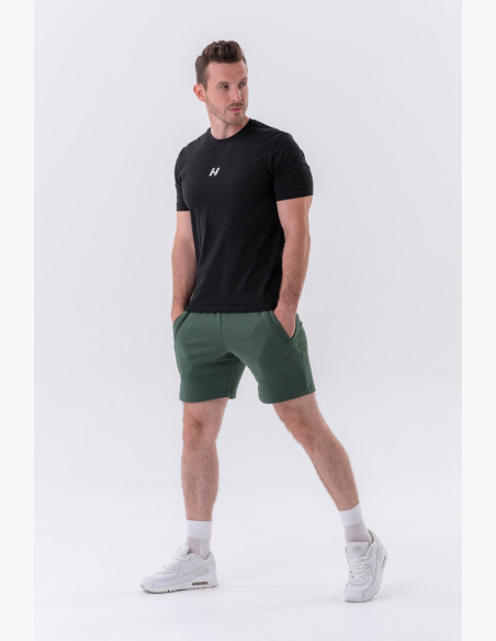 NEBBIA Klasické tričko "Reset" čierne