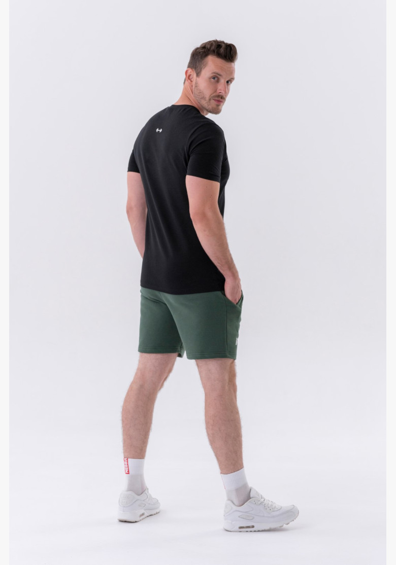 NEBBIA Klasické tričko "Reset" čierne