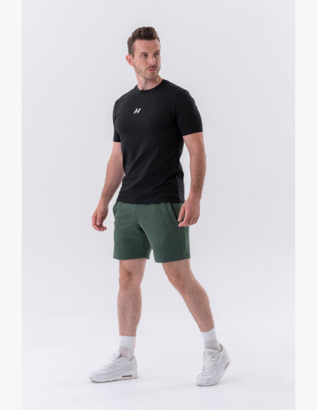 NEBBIA Klasické tričko "Reset" čierne