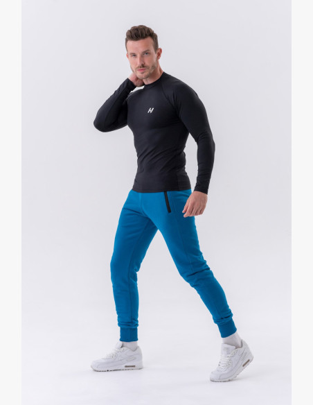 NEBBIA Funkčné tričko s dlhým rukávom "Active" čierne