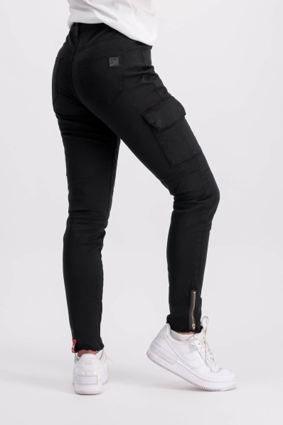 Nohavice Alpha Industries Cargo Zip Pant black