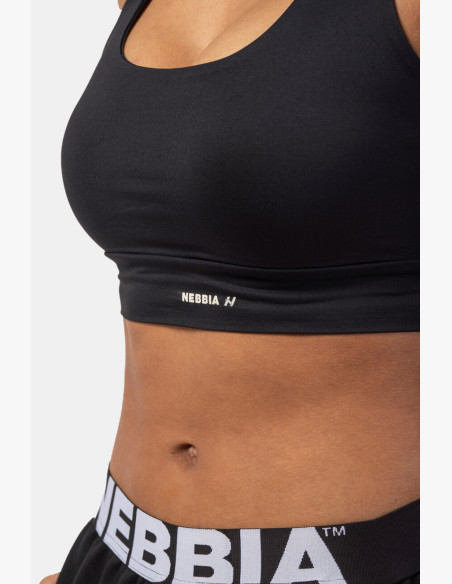 NEBBIA Active sports bra with medium support black