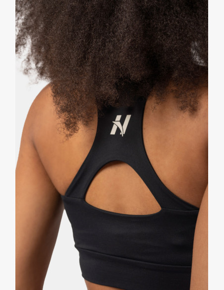 NEBBIA Active sports bra with medium support black