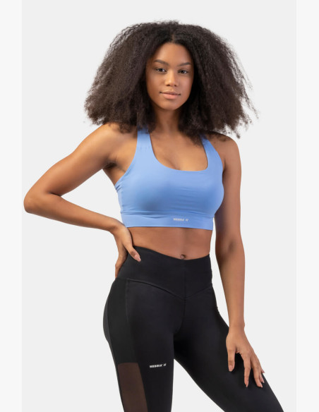 NEBBIA Active sports bra with medium support blue