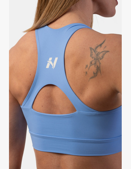 NEBBIA Active sports bra with medium support blue