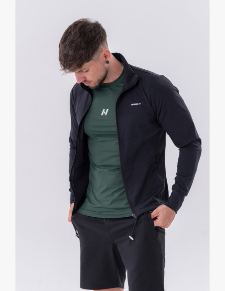 NEBBIA Športová bunda na zips s bočnými vreckami “Control”