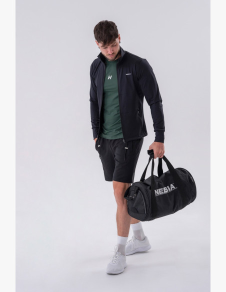 NEBBIA Športová bunda na zips s bočnými vreckami “Control”