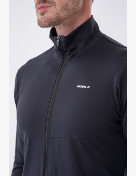NEBBIA Športová bunda na zips s bočnými vreckami “Control”