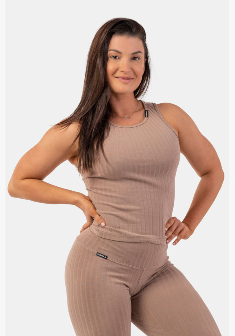 NEBBIA Ribbed organic cotton tank top... NEBBIA Ribbed organic cotton tank top...