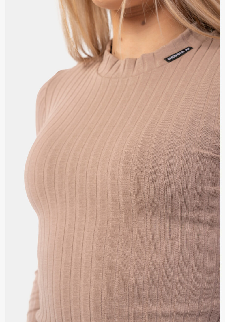 NEBBIA Ribbed long sleeve T-shirt in...