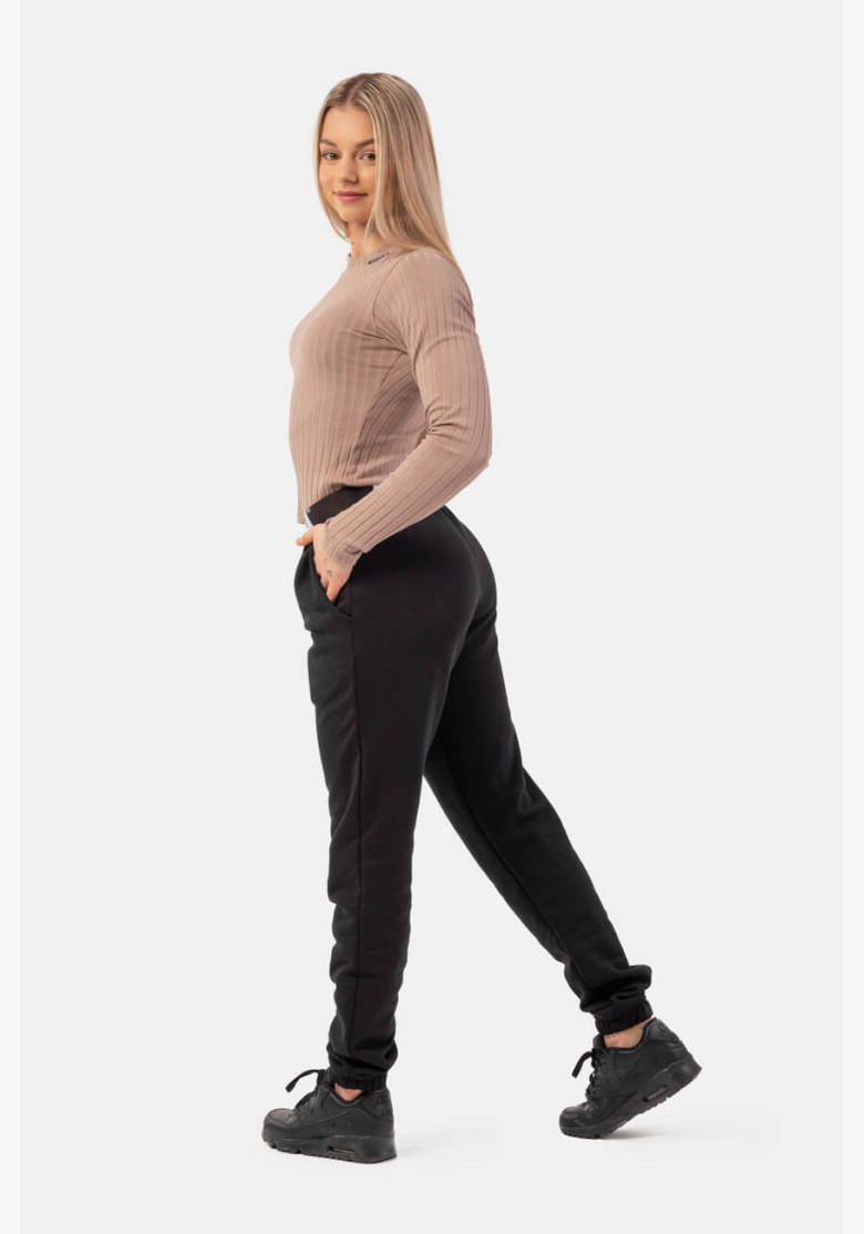 NEBBIA Ribbed long sleeve T-shirt in...