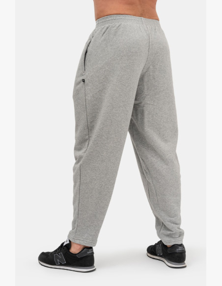 NEBBIA Beast Mode-On ikonické tepláky šedé