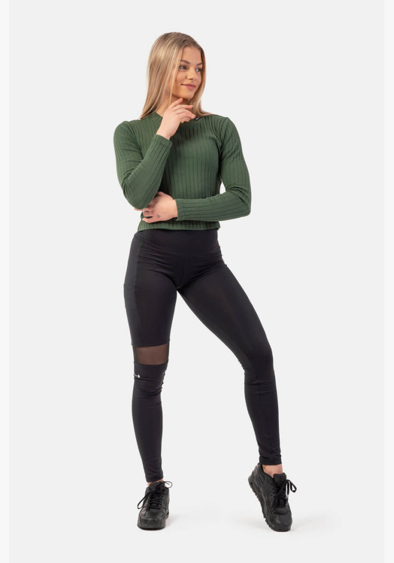 NEBBIA Ribbed long sleeve T-shirt in...