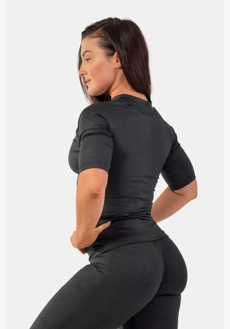 NEBBIA Python T-shirt with snakeskin... NEBBIA Python T-shirt with snakeskin...