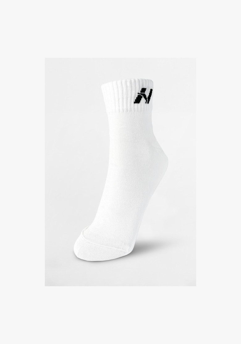 NEBBIA crew ponožky biele