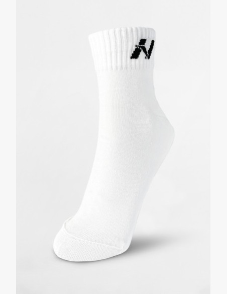 NEBBIA crew ponožky biele