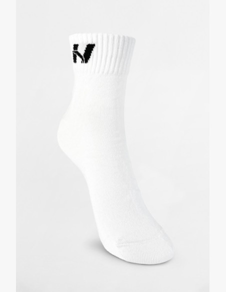 NEBBIA crew ponožky biele