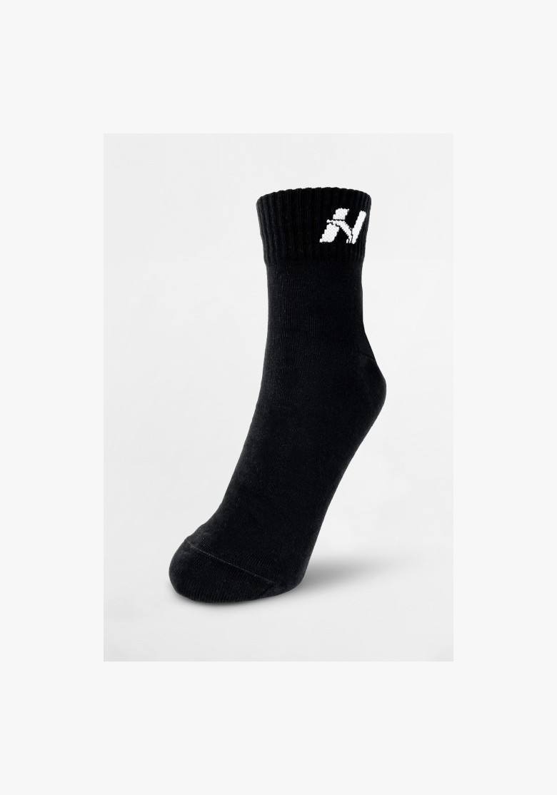 NEBBIA crew ponožky čierne