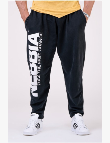 NEBBIA Kultové tepláky BEAST MODE-ON