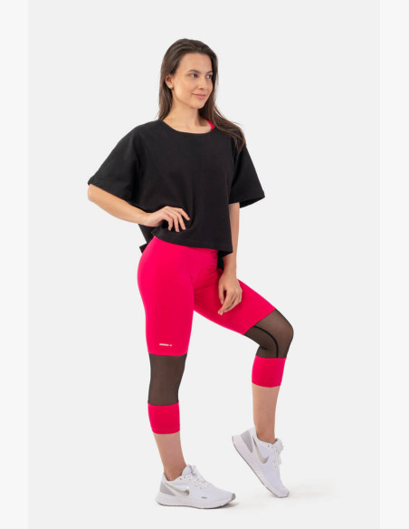 NEBBIA Loose crop T-shirt "The Minimalist" in organic cotton black