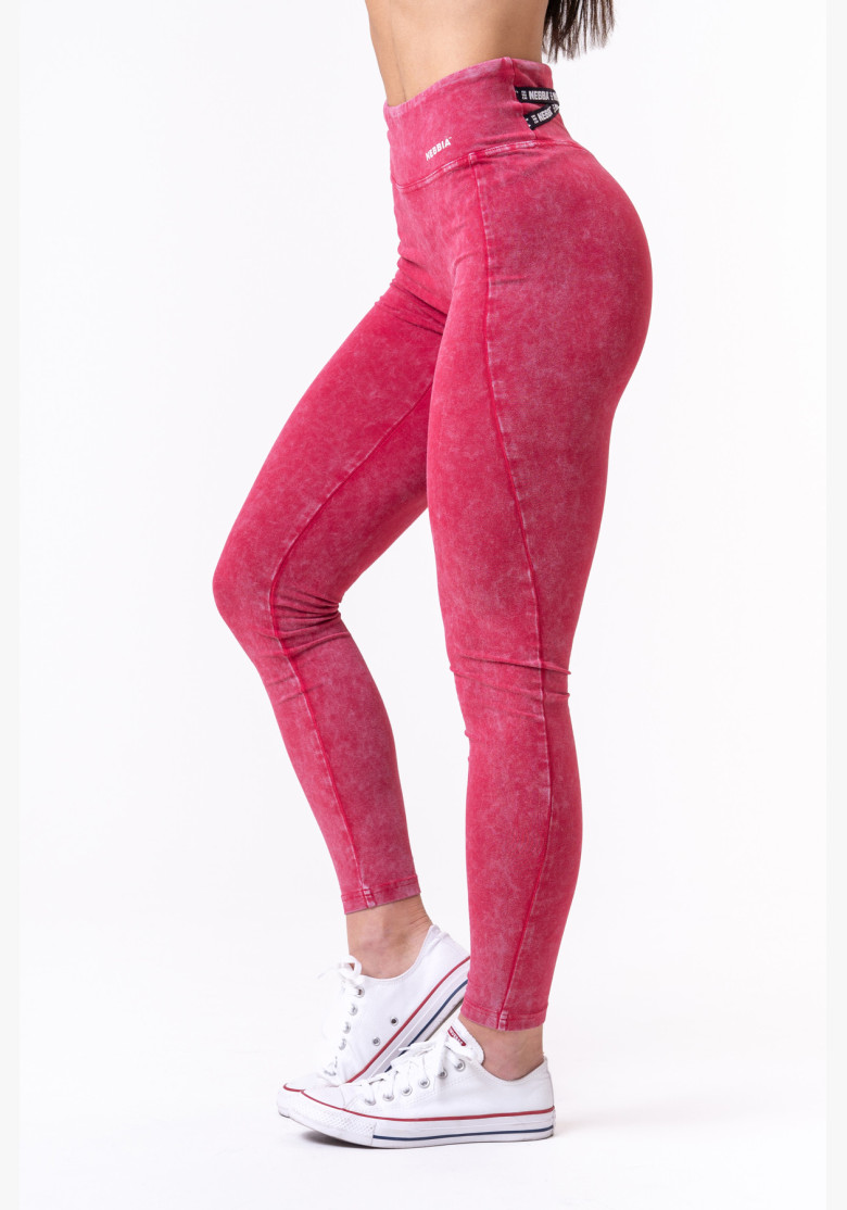 NEBBIA Washed legíny s vysokým pásom...