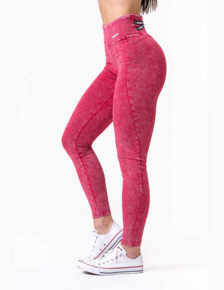 NEBBIA Washed legíny s vysokým pásom LEGACY