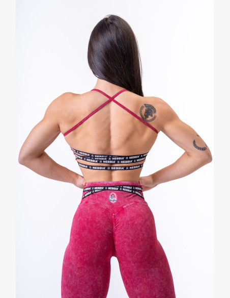 NEBBIA Washed športová podprsenka LEGACY