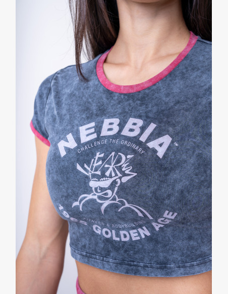 NEBBIA Washed crop top GOLDEN AGE