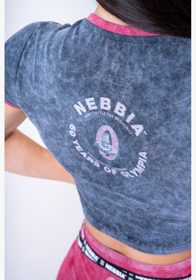 NEBBIA Washed crop top GOLDEN AGE