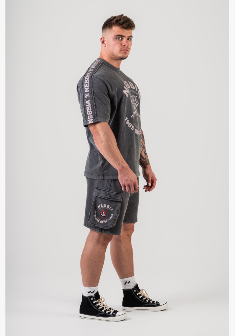 NEBBIA Washed oversized tričko GOLDEN...