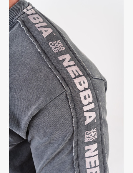 NEBBIA Washed oversized tričko GOLDEN AGE čierne