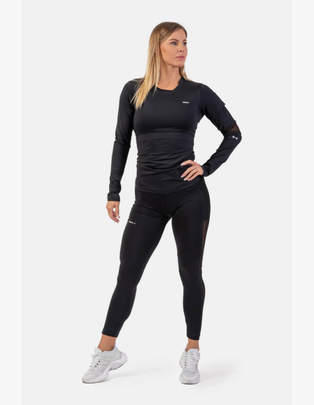 NEBBIA Functional T-shirt Smart Pocket long sleeve black