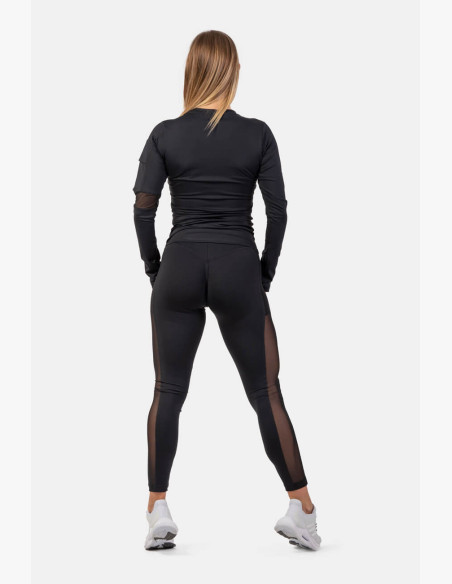 NEBBIA Functional T-shirt Smart Pocket long sleeve black