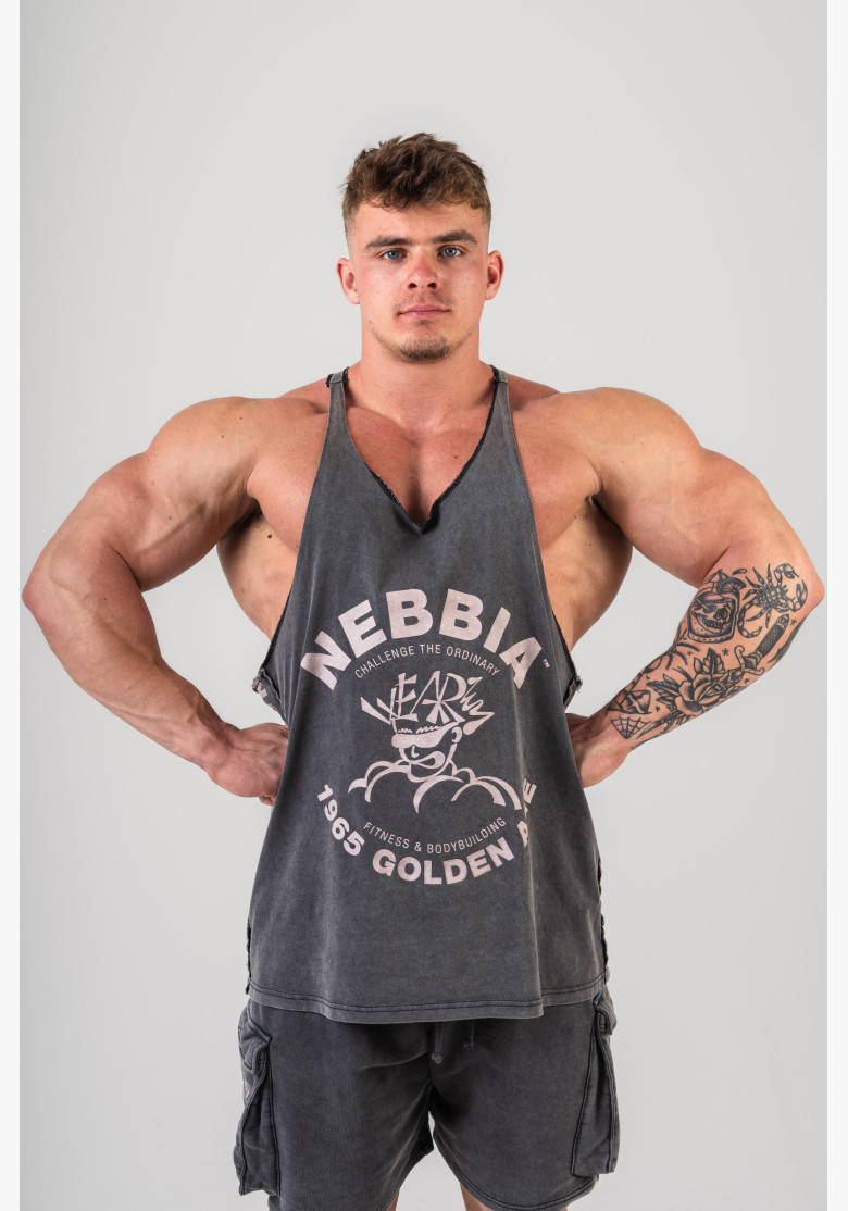 NEBBIA Washed muscle back stringer...