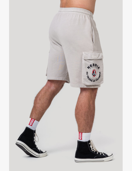 NEBBIA Washed voľné cargo šortky LEGACY