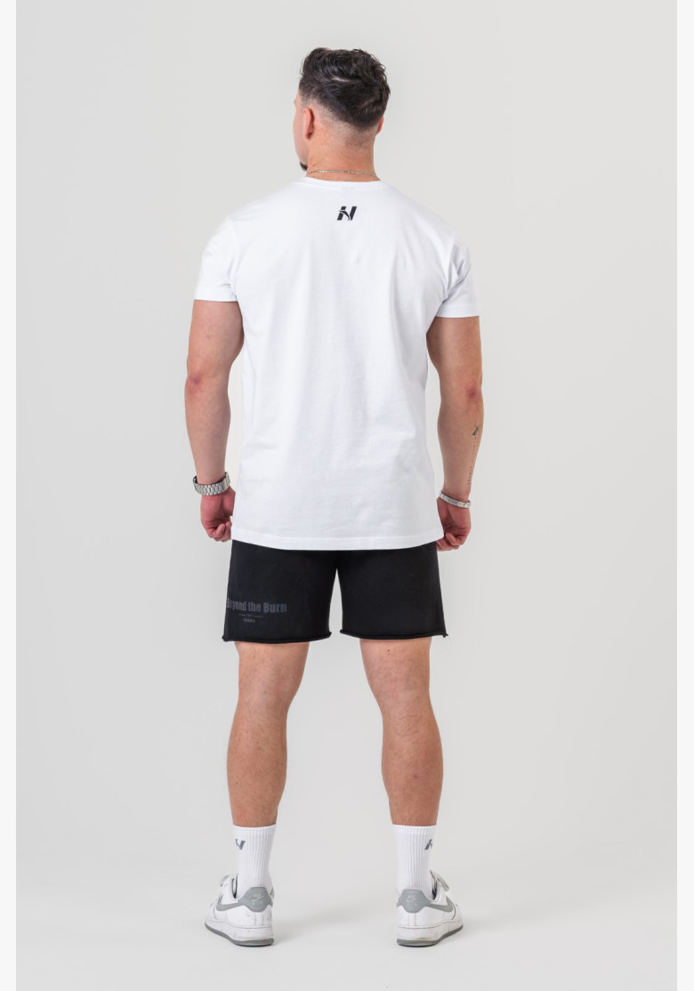 NEBBIA GYM ESSENTIALS Tričko biele