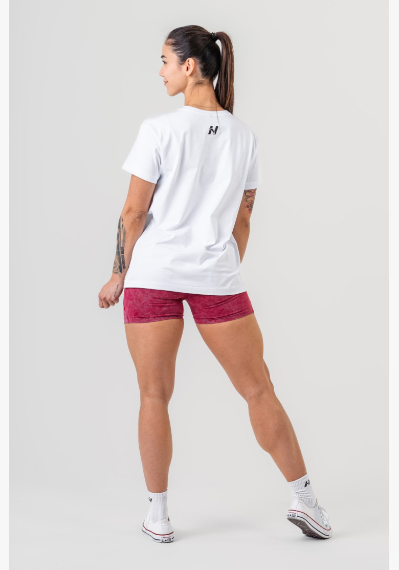 NEBBIA GYM ESSENTIALS Tričko biele