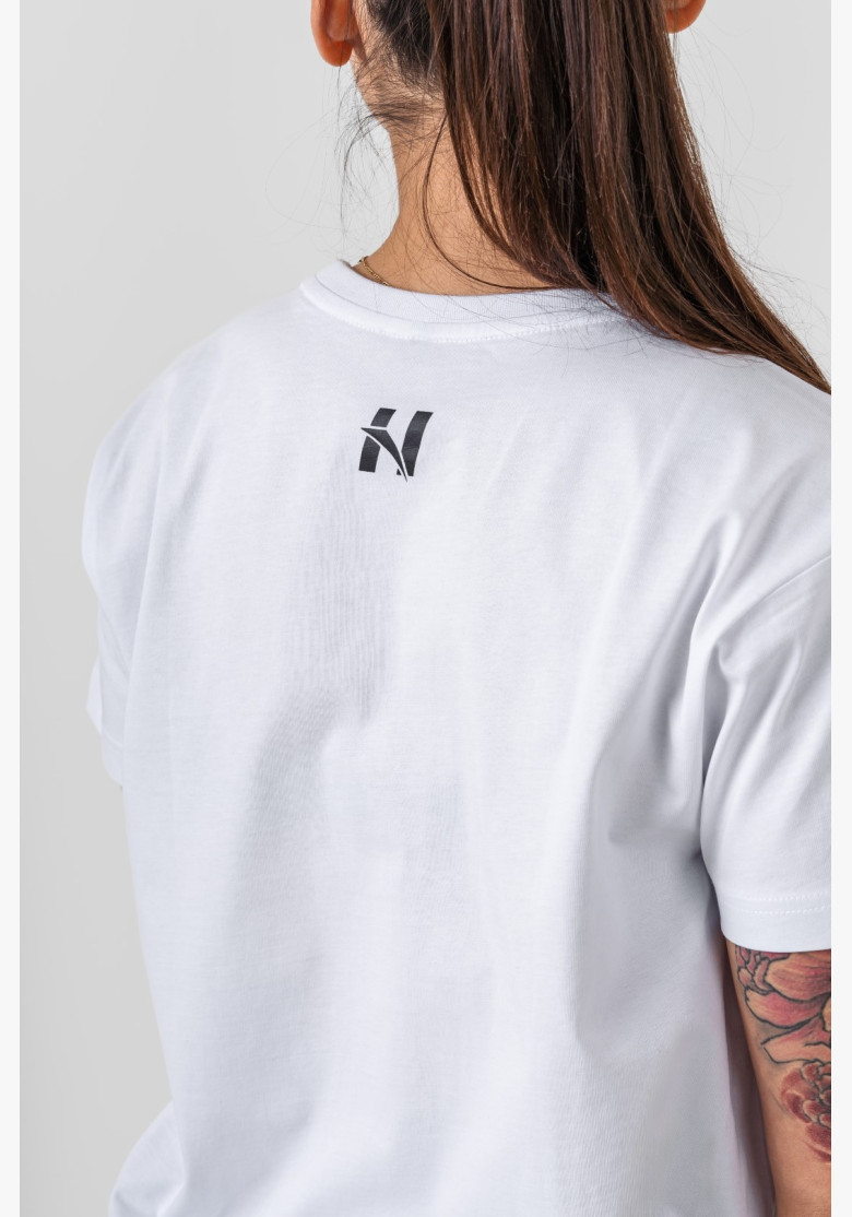 NEBBIA GYM ESSENTIALS Tričko biele