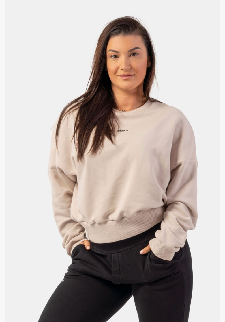 NEBBIA Loose-fitting hoodie "Feeling... NEBBIA Loose-fitting hoodie "Feeling...