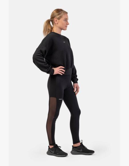 NEBBIA Loose-fitting hoodie "Feeling Good" black