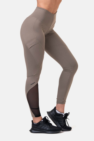 NEBBIA Fit & Smart high waisted mocha leggings