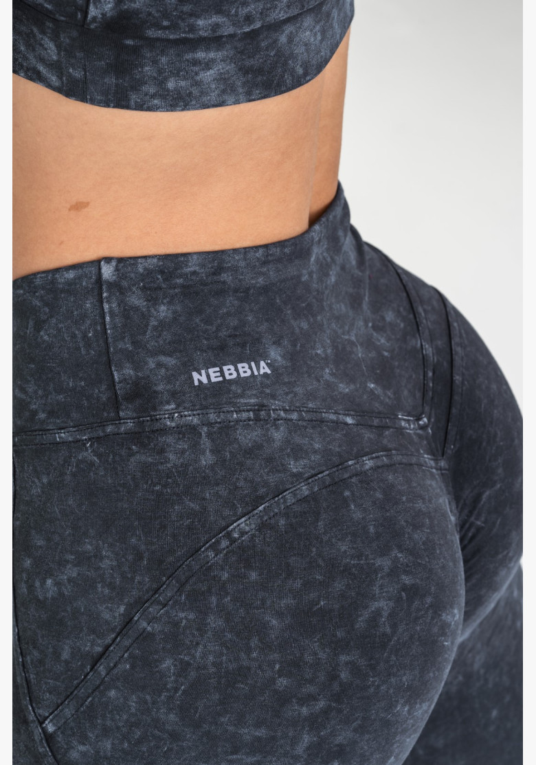 NEBBIA Washed fitness legíny s...