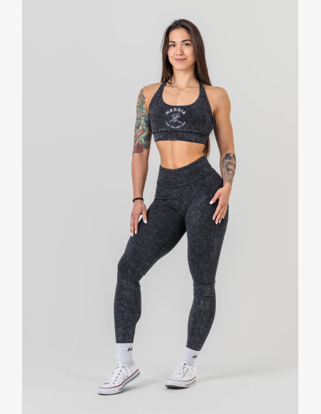 NEBBIA Washed športová podprsenka so strednou podporou GOLDEN AGE