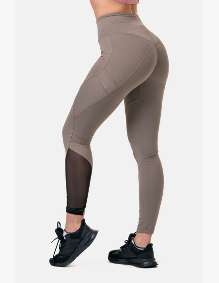 NEBBIA Fit & Smart high waisted mocha leggings