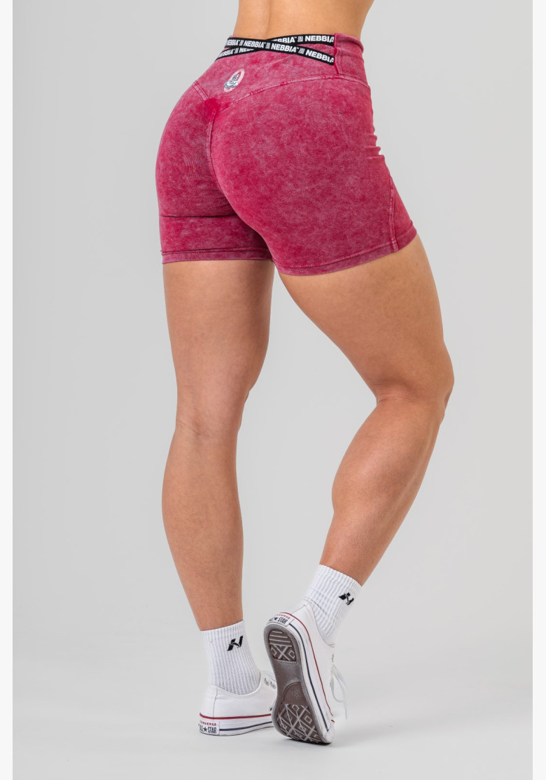 NEBBIA Washed legínové šortky s...