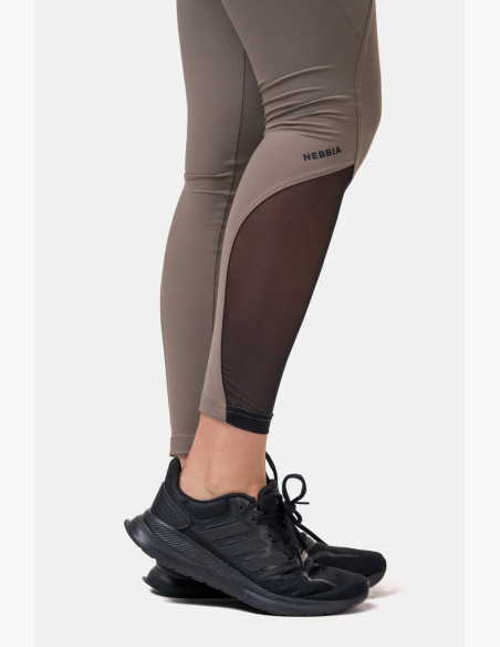 NEBBIA Fit & Smart high waisted mocha leggings