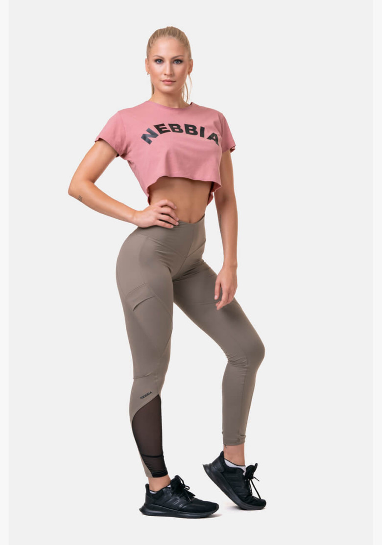 NEBBIA Fit & Smart high waisted mocha...