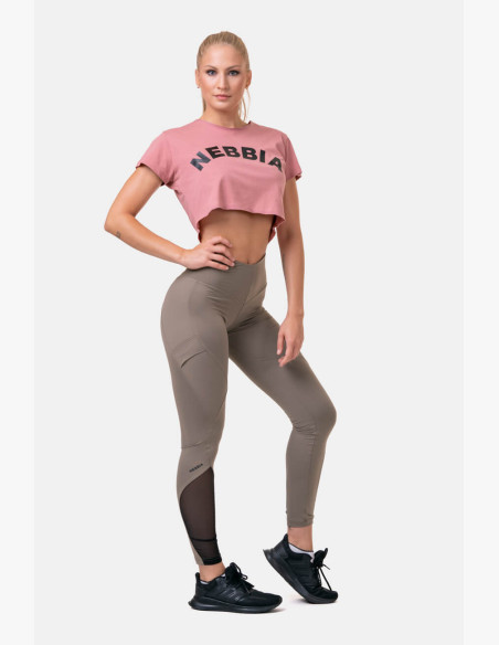 NEBBIA Fit & Smart high waisted mocha leggings