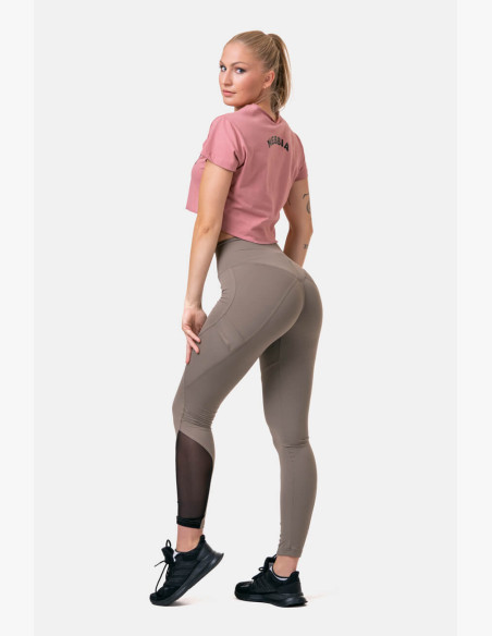 NEBBIA Fit & Smart high waisted mocha leggings